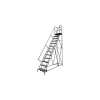 Tri-Arc Manufacturing – Escabeau roulant avec marche; hauteur : 130 po, marches : 13, largeur : 24 po (KDSR113246-D2)-Non. de marches : 13