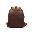Tolredo Cronos Leather Backpack Bag - Brown-Poche extérieure spacieuse pour un rangement facile d'accès