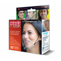 Masque Facial Ergonomique Mingle Mask - Taille Unique -Transparent - Paquet De 10-Écran facial