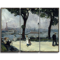 Designart – Toile imprimée de William Glacken « East River Park » (PT5010-3P)-Impression