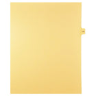 Markmaker - 25 tabs/PQT, 5 PQT/Boite, Intercalaires imprimes Legal, Chamois, 1/15th coupe| format lettre, sans trous, Numero 110-Intercalaires imprimes Legal