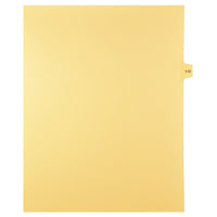 Markmaker - 25 tabs/PQT, 5 PQT/Boite, Intercalaires imprimes Legal, Chamois, 1/15th coupe| format lettre, sans trous, Numero 110-Intercalaires imprimes Legal