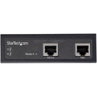 StarTech - Industrial Gigabit Ethernet Injecteur PoE-DEUX ENTRÉES D'ALIMENTATION : inclut un adaptateur à fiche cylindrique type N pour l'alimentation par bornier, ce qui permet d'alimenter le produit par câble ou par adaptateur mural CA/CC standard