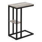 Monarch Specialties - 3671 Table D'Appoint - 25 po H/Gris/Metal Noir-8