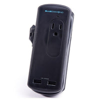 BlueDiamond - Limiteur de surtension 1 pi Defend de voyage + charge-Prêt pour le voyage - gestion des fils enveloppante pour le transport et le rangement simples