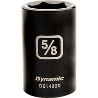 Dynamic Tools – Douille pour clé à choc, 6 pans SAE, longueur standard de 1/2 po, à prise de 1 3/8 po-Taille : 1 3/8 po