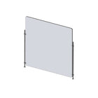 Mark Maker Rod Sneeze Guard - Acrylique transparent 1/4" - panneau de 30" Lx31,5"H- ensemble de tiges de 24"H - pas de passage-Distanciation sociale optimale entre deux groupes de personnes