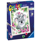 Ravensburger - CreArt Kit de peinture par numéros Koala Cuties-La peinture est une activité amusante et créative qui peut également améliorer la dextérité et la concentration tout en procurant un sentiment de satisfaction