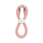 LOGiiX - Vibrance Câble Silicone USB-C vers USB-C - Rose-Câble de chargement ultra-doux, coloré et flexible de 1M (~ 3 pieds)