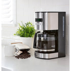 Kenmore - Cafetière programmable Aroma Control de 12 tasses - noir/acier inoxydable-Minuterie programmable pour infuser automatiquement à l'heure de votre choix