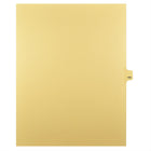Markmaker - Intercalaires imprimes Legal, Chamois, 1/25th coupe, format lettre, sans trous, 25 tabs/PQT, 5 PQT/Boite, Numero 163-Intercalaires imprimes Legal