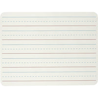 Charles Leonard Tableau blanc magnétique effaçable à sec, double face, uni/ligné, lot de 3-Idéal pour les jeux en classe, les leçons de mathématiques, les rappels et tous les devoirs.
