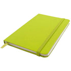 JAM Paper ? Carnet ligné couverture rigide, fermeture à élastique, format voyage (4 x 6 po), pomme verte, 2/paquet (340528852g)-Vendu séparément