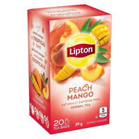 Lipton - Thé blanc, mangue des îles et pêche-Thé léger mélangé avec citronnelle, et la saveur délicieuse de p&ecirc;che et de mangue  
