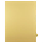Markmaker - Intercalaires imprimes Legal, Chamois, 1/25th coupe, format lettre, sans trous, 25 tabs/PQT, 5 PQT/Boite, Numero 197-Intercalaires imprimes Legal