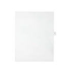 Mark Maker – Onglets séparateurs juridiques blancs, 1/15 onglets, format lettre, sans trous, lettre V, 25/paquet-Onglets séparateurs blancs, 1/15 onglets