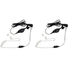 Motorola – Écouteurs de surveillance 1518 avec PTT (micro « pousser pour parler »)-Compatible avec les radios de série MS, MU, MT, MR, MJ, T9680RSAME, MH, MD, MB, FV300 