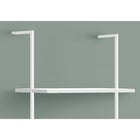 Monarch Specialties - 3687 72 po H Etagere Echelle - Blanc/Metal Blanc-Capacité de poids par étagère : 30 lb
