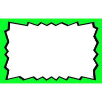 Affiche vierge, bordure verte, 5,5 x 7 po, 100/paquet-Papier cartonné