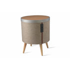 Koble - ZAIN la table d'appoint intelligente, chêne / beige / argent-Préférences de hauteur personnalisables : personnalisez votre espace de vie avec 2 ensembles de pieds interchangeables inclus pour s'adapter aux préférences de hauteur