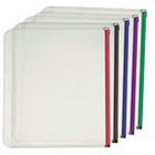 Cardinal® - Pochettes de reliures expansibles à glissière, 1/2 po, paq./5-Les pochettes sont expansibles à 1/2 po et ont une capacité de 100 feuilles de format lettre, notes ou autres articles