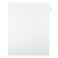 Mark Maker – Onglets séparateurs juridiques blancs, 1/15 onglets, format lettre, sans trous, numéro 17, 25/paquet-Onglets séparateurs blancs, 1/15 onglets