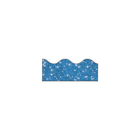 Trend Enterprises Scalloped Sparkle Terrific Trimmer, bleu, paquet de 60-Des couleurs scintillantes accrocheuses attirent l'attention sur vos messages et documents partout où les gens se réunissent.