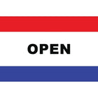 Drapeau avec message, 36 x 60 po, Open-Drapeau 100 % polyester de 36 x 60 po pour usage intérieur ou extérieur