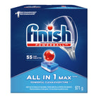 Détergent à vaisselle Finish All In 1 Max Auto 55 pastilles-Type : tablettes pour lave-vaisselle