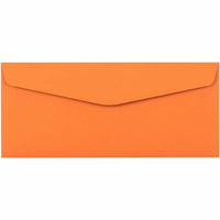 JAM Paper #10 Enveloppes de couleur professionnelles - 4,125" x 9,5" - Orange recyclées - Paquet de 50-Couleur : Enveloppes orange