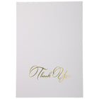 JAM Paper - Ensemble de cartes de remerciement à inscription Thank You élégante, intérieur vierge 25/paquet (526CA3442WB)-25 cartes et enveloppes par paquet