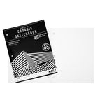 Louis Garneau - Cahier de croquis couverture laminé - papier blanc recyclé - 40 pages-Couverture : Noir, laminé