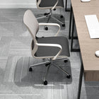 CB Office Workex Mesh Office Chair With Polished Aluminun Base - White-Accoudoirs ergonomiques en boucle fixe évasés