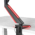 ShoppingAll - Support de bureau pour moniteur de jeu, entièrement réglable, à ressort à gaz, rouge-7