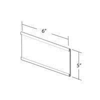 Azar Displays – Plaque signalétique, 10/paquet (199616)-Acrylique transparent