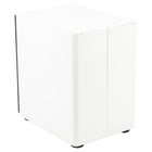Flash Furniture Classeur À Verrouillage Mobile À 3 Tiroirs - Blanc / Charbon De Bois (HZCHPL02GRYWH)-Le porte-crayons peut contenir des ustensiles d'écriture et de petites fournitures de bureau