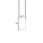 Azar Displays – Cadre pour affiche, 14 po x 8,5 po, 4/paquet (172707)-Porte-affiche rectangulaire inclus