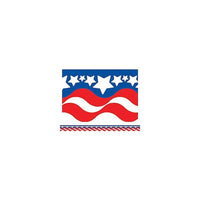 Teacher Created Resources - Bordure de tableau d'affichage, patriotique, paquet de 108-Utilisez des bordures colorées pour animer les tableaux d'affichage, les fenêtres, les murs et les projets de classe