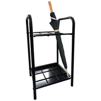 Eddie's - Support pour parapluie - 18" L x 15" P x 30" H - Noir brillant (211045-1)-Support pour parapluie