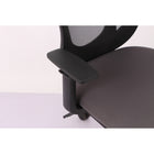 Brassex - Chaise de bureau Angelo, noir/gris-5 roulettes doubles de 50 mm pour une mobilité facile