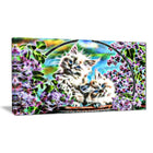 Designart – Chatons dans un panier, impression sur toile d’animal, tailles variées (PT2433-32-16)-Impression