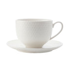 Maxwell & Williams Tasse et soucoupe, Diamond rond, Lot de 4-Vaisselle