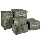 Boîtes de rangement rectangulaires, vert 66398DF-1