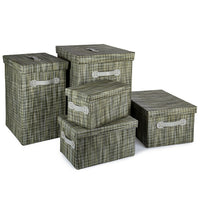 Boîtes de rangement rectangulaires, vert 66398DF-1