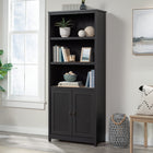 Sauder Cottage Road Bibliothèque avec 3 Tablettes - 71.5" H - Finition Raven Oak (431262)-71.5"H x 29.29"W x 13.98"D