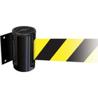 SCN Industrial - Unités Murales Tensabarrier Plastique, Fixation Par Vis, 7,5', Ruban Jaune-Fini/couleur Noir