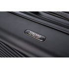 TOSCANO INTRECCIARE Bagage à main rigide 20 po - Noir-Système de roues détachables Dual Glide Tech