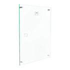 Deflecto - Porte-affiche mural à bord biseauté  - 8 1/2 po x 11 po - bordure teintée verte-Porte-affiche haut de gamme avec un bord teinté vert qui ressemble à du vrai verre