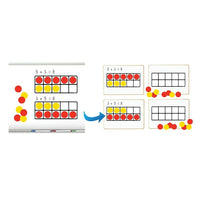 Dowling Ten Frames Magnet Set-Les grands cadres aident les enseignants à démontrer les concepts de base dix et de fonctionnement sur le tableau blanc de la classe