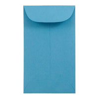 JAM Paper - Enveloppes à monnaie no 3, 2,5 x 4,25 po, papier recyclé Brite Hue bleu, 1000/paquet-Enveloppes à monnaie